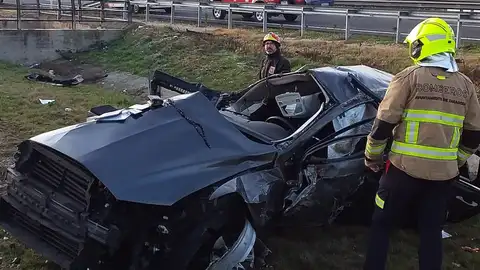 Accidente en la AP-68 Accidente en la AP-68