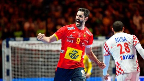 El capit&aacute;n de la Selecci&oacute;n espa&ntilde;ola de balonmano, Ra&uacute;l Entrerr&iacute;os. 