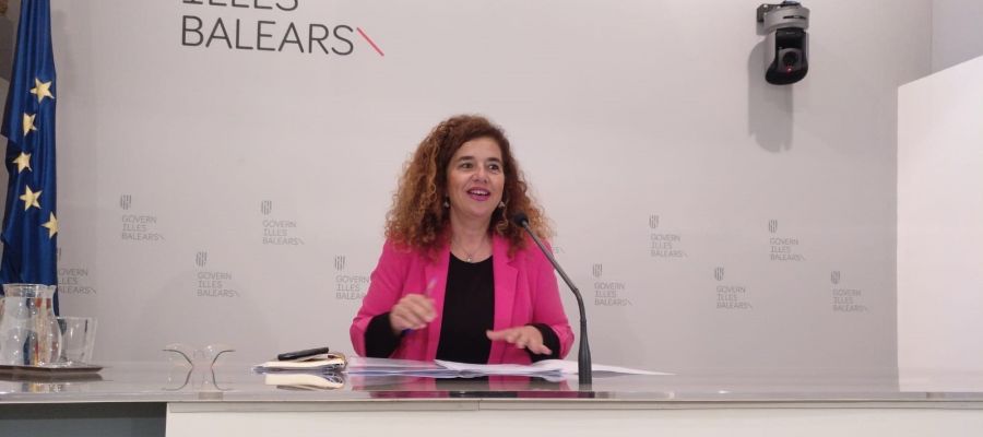 La Portavoz del Govern, Pilar Costa, en la rueda de prensa del Consell de Govern. La Portavoz del Govern, Pilar Costa, en la rueda de prensa del Consell de Govern.