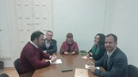 Reunión de los portavoz de los grupos de la oposición en Elche. Reunión de los portavoz de los grupos de la oposición en Elche.