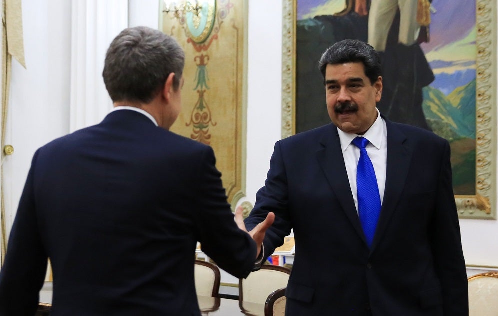 El Gobierno se desvincula de la reunión entre Zapatero y Maduro en Caracas El Gobierno se desvincula de la reunión entre Zapatero y Maduro en Caracas