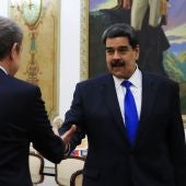 Imagen de Zapatero y Maduro en Venezuela