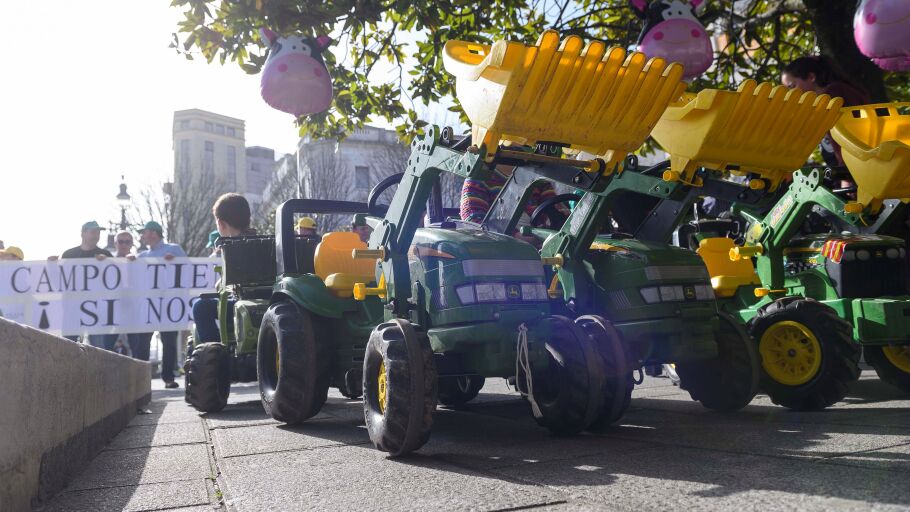 Manifestaci&oacute;n de agricultores para conseguir mejoras