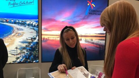 Expositor de la Comunitat Valenciana en el Salon des Vacances de Bruselas