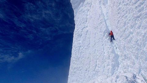 Sebas &Aacute;lvaro, en la expedici&oacute;n en Cerro Torre. 