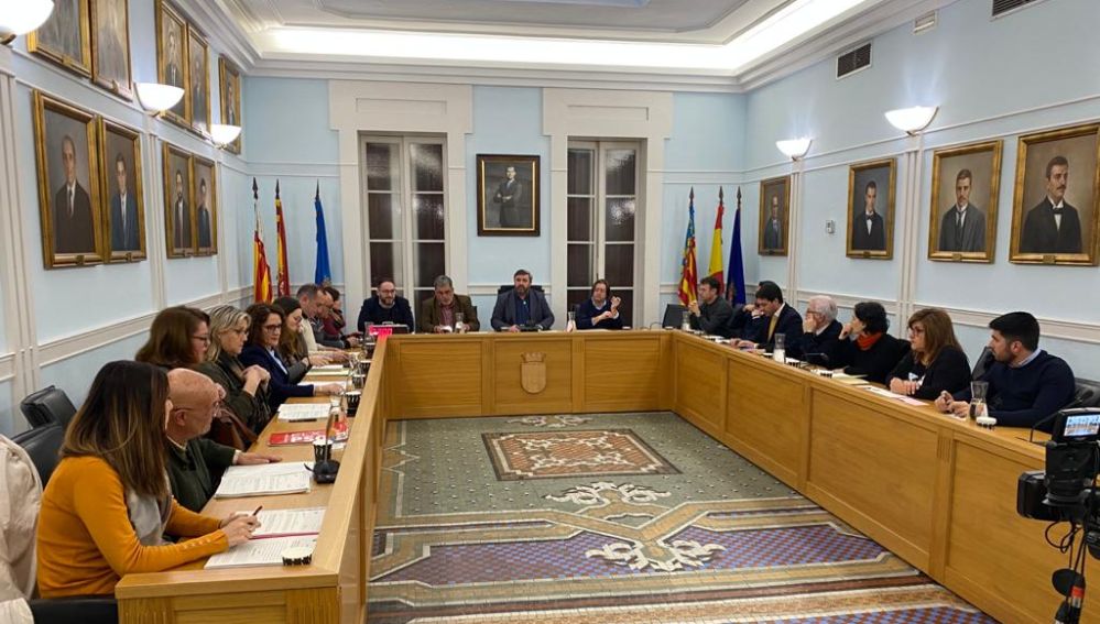 Pleno municipal del Ayuntamiento de Crevillent.