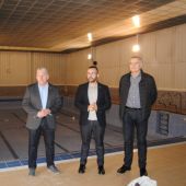 ARXIU || L´alcalde José Benlloch junt amb el regidor d´Esports, Javier Serralvo i tècnics del SME han visitat les instal-lacions d´Aiguasalut. 