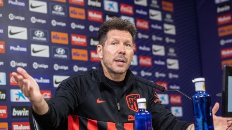 El entrenador del Atl&eacute;tico de Madrid, Diego Pablo Simeone. 