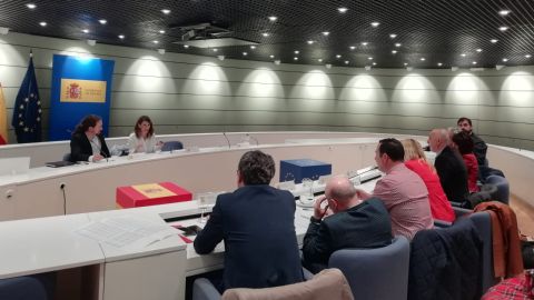 Reuni&oacute;n de la ministra de Trabajo, Yolanda D&iacute;az, con los sindicatos agrarios