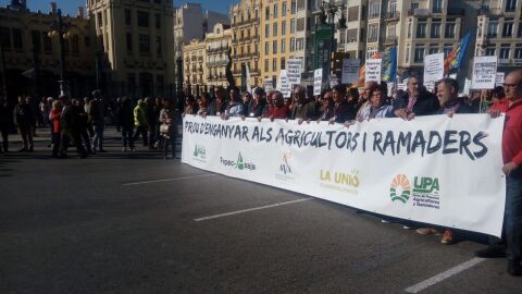 Manifestación en Valencia de los agricultores. Manifestación en Valencia de los agricultores.