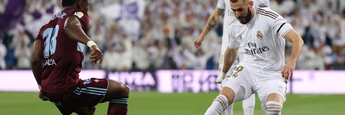 Karim Benzema, ante el Celta de Vigo Karim Benzema, ante el Celta de Vigo