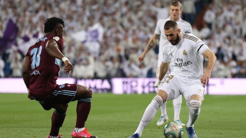 Karim Benzema, ante el Celta de Vigo