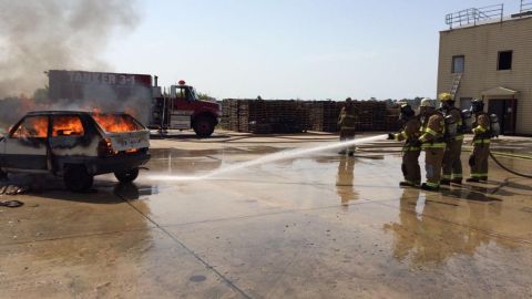 Bomberos de la Base Naval de Rota