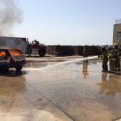 Bomberos de la Base Naval de Rota