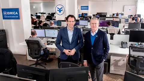 Eugenio Calabuig, presidente de Global Omnium, y Jaime Barba CEO de Idrica IDRICA