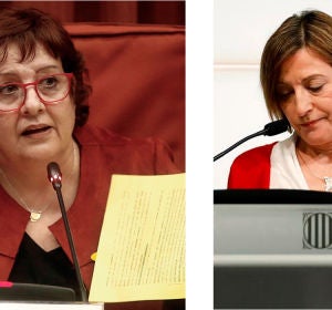 La exconsejera Dolors Bassa y la expresidenta del Parlament, Carme Forcadell La exconsejera Dolors Bassa y la expresidenta del Parlament, Carme Forcadell