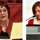 La exconsejera Dolors Bassa y la expresidenta del Parlament, Carme Forcadell