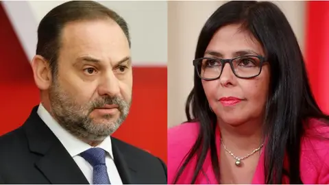 José Luis Ábalos y Delcy Rodríguez José Luis Ábalos y Delcy Rodríguez