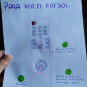 El dibujo para que su abuelo pudiese ver el fútbol que se hizo viral