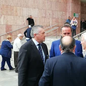 Los abogado de la Asociación de Pequeños Accionistas del Málaga y sus representantes Los abogado de la Asociación de Pequeños Accionistas del Málaga y sus representantes