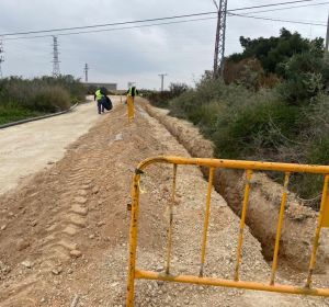 Obras en el barrio La Estación de Crevillent. Obras en el barrio La Estación de Crevillent.