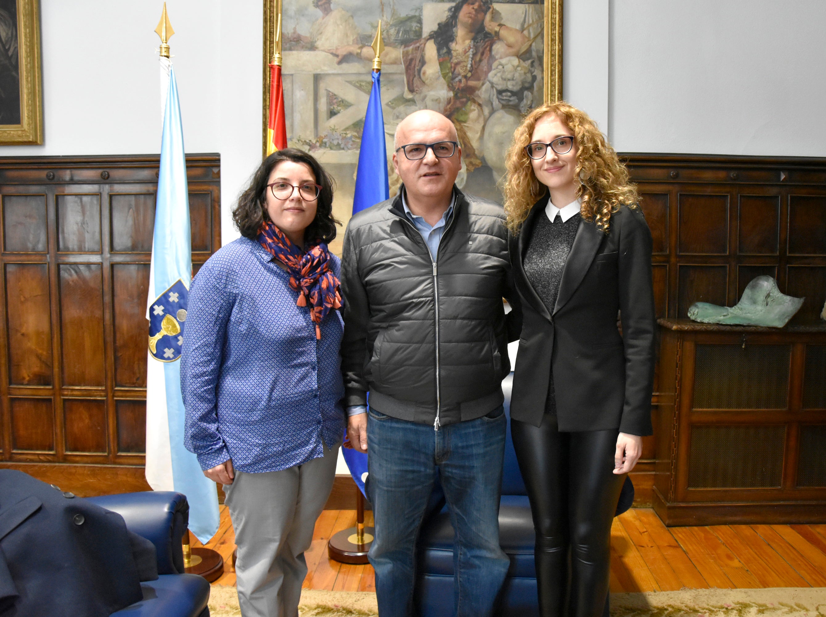 Reunión de Manuel Baltar coa presidente da Asociación de avogados e avogadas xóvenes Reunión de Manuel Baltar coa presidente da Asociación de avogados e avogadas xóvenes