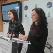 Nieves Peinado y Lidia Ruiz durante la rueda de prensa Nieves Peinado y Lidia Ruiz durante la rueda de prensa