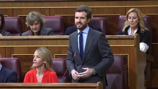 Casado pide a Sánchez que "se deje de mentiras" sobre Venezuela: "Parece que el juez ha encontrado indicios de delito" Casado pide a Sánchez que "se deje de mentiras" sobre Venezuela: "Parece que el juez ha encontrado indicios de delito"