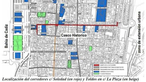 Mapa del proyecto del Ayuntamiento de Puerto Real