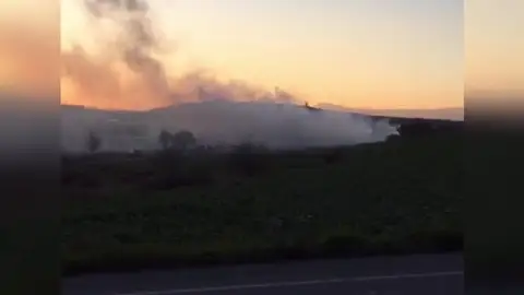 Se estrella una avioneta cerca del Aeropuerto de Pamplona Se estrella una avioneta cerca del Aeropuerto de Pamplona