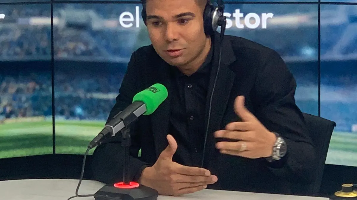 El jugador del Real Madrid, Casemiro, en El Transistor El jugador del Real Madrid, Casemiro, en El Transistor