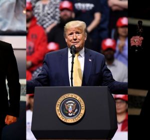 Bong Joon-ho, Donald Trump y Brad Pitt Bong Joon-ho, Donald Trump y Brad Pitt