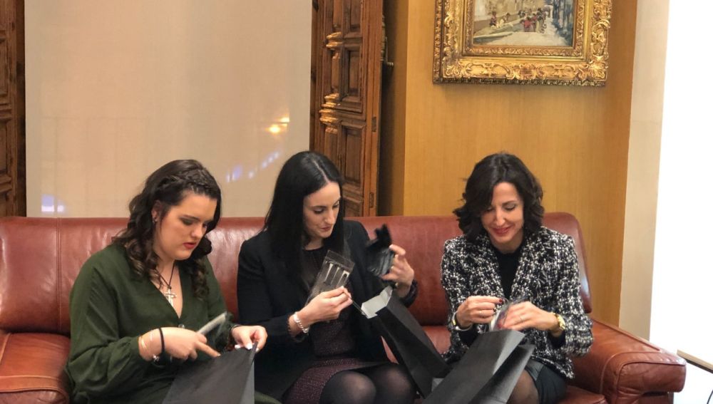 Integrantes de la Tripleta de la Trencà del Guió de Elche de 2020.