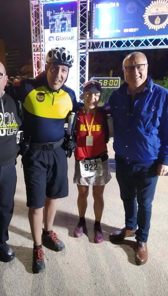 Nuria Larred, tercera clasificada de la Transilicitana 2020. Nuria Larred, tercera clasificada de la Transilicitana 2020.