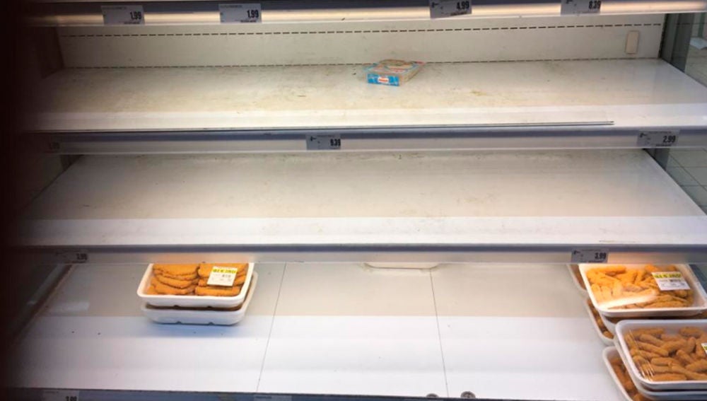 Supermercado en Milán arrasado por miedo al coronavirus