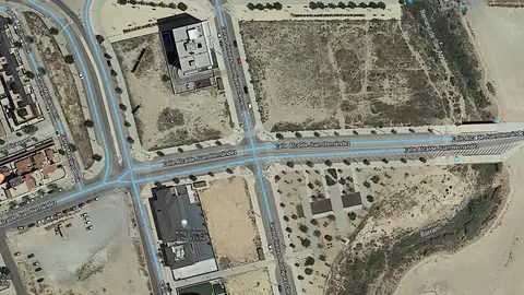 Entorno en el que se proyecta construir el segundo centro de salud de Altabix en Elche. Entorno en el que se proyecta construir el segundo centro de salud de Altabix en Elche.