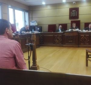 Venancio Rincón, durante su declaración en el juicio Venancio Rincón, durante su declaración en el juicio