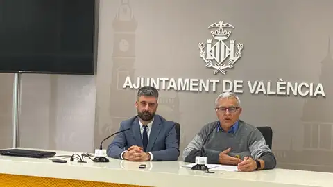 Pere Fuset y Joan Ribó comparecen en rueda de prensa Pere Fuset y Joan Ribó comparecen en rueda de prensa
