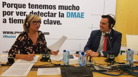 Julia Otero con Daniel de la Rosa, alcalde de Burgos