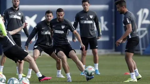 Entrenamiento del Málaga Entrenamiento del Málaga