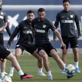 Entrenamiento del Málaga