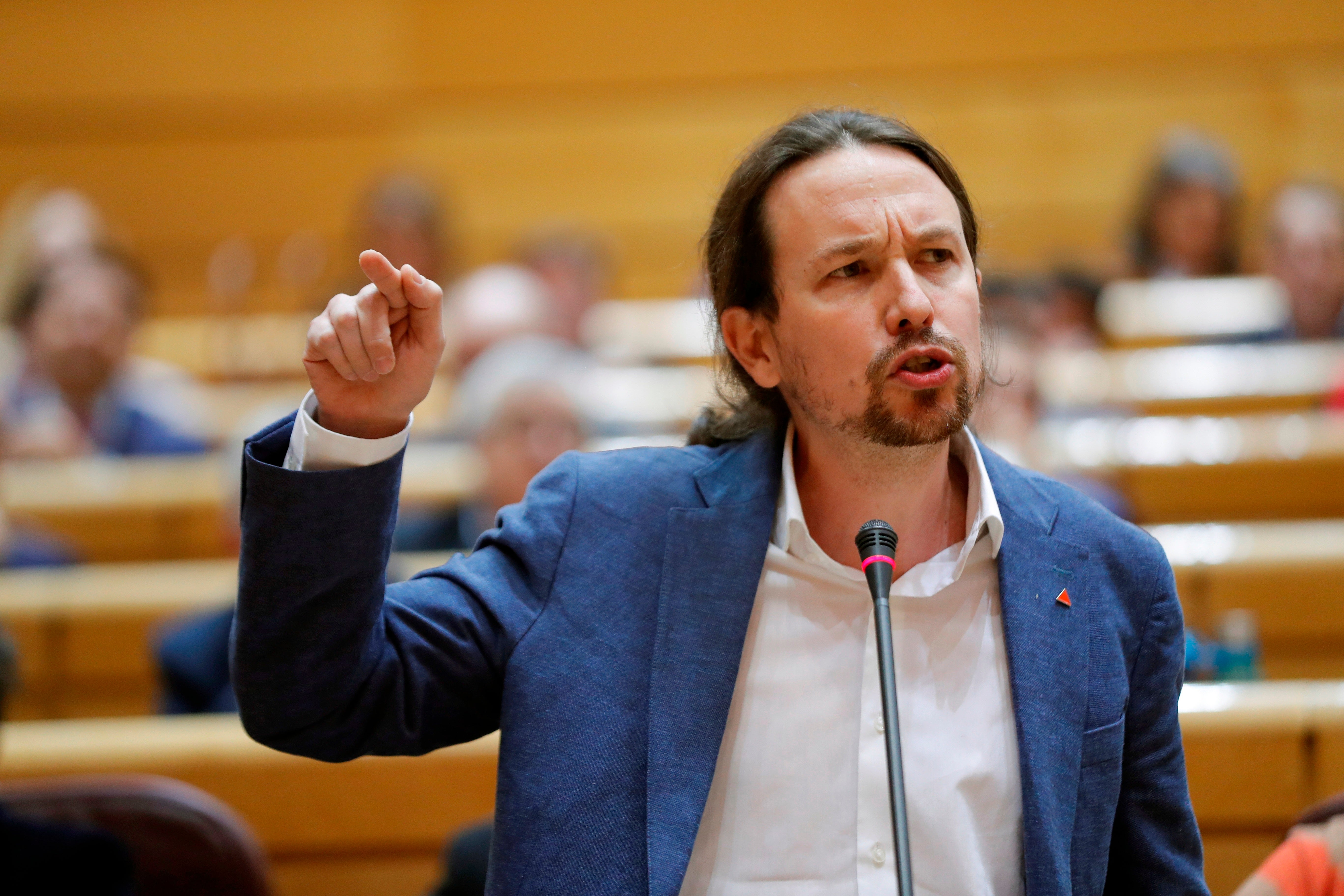 Pablo Iglesias defiende que, según la Constitución, la riqueza del país está "subordinada al interés general" Pablo Iglesias defiende que, según la Constitución, la riqueza del país está "subordinada al interés general"
