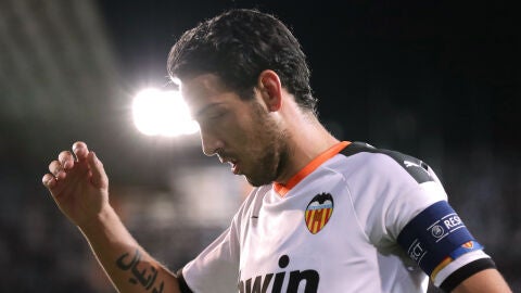 Dani Parejo, durante un partido del Valencia