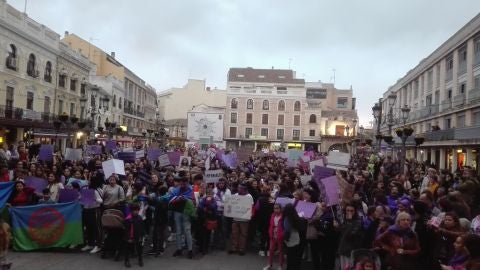 La manifestaci&oacute;n finaliz&oacute; en la Plaza Mayor