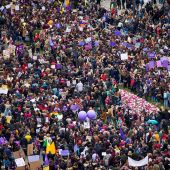 Una manifestación del 8-M del año pasado.
