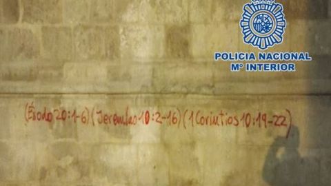 Detenido por grafiti 