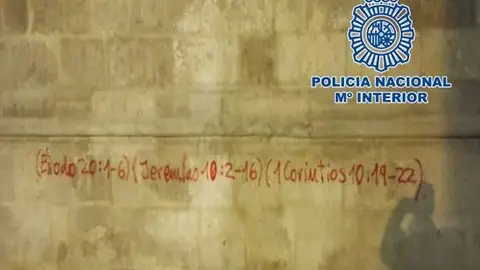 Grafiti en Catedral Detenido por grafiti