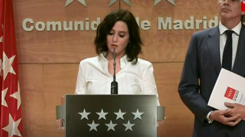 Ayuso: "Las restricciones son imprescindibles. La salud p&uacute;blica est&aacute; por encima de todo"