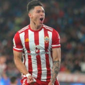 Darwin Núñez celebra un gol con la UD Almería