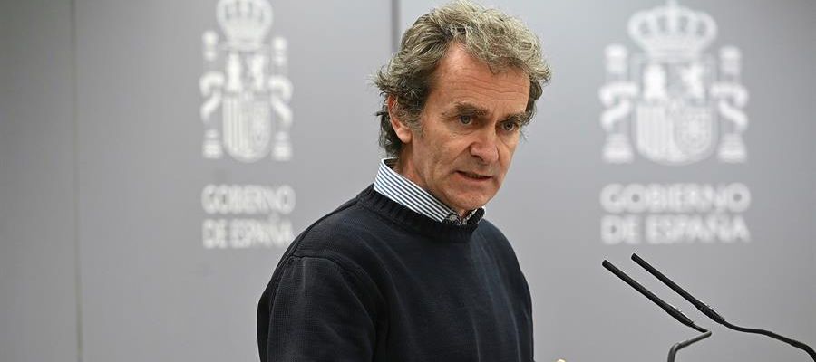 Fernando Simón, durante la comparecencia sobre el coronavirus. Fernando Simón, durante la comparecencia sobre el coronavirus.
